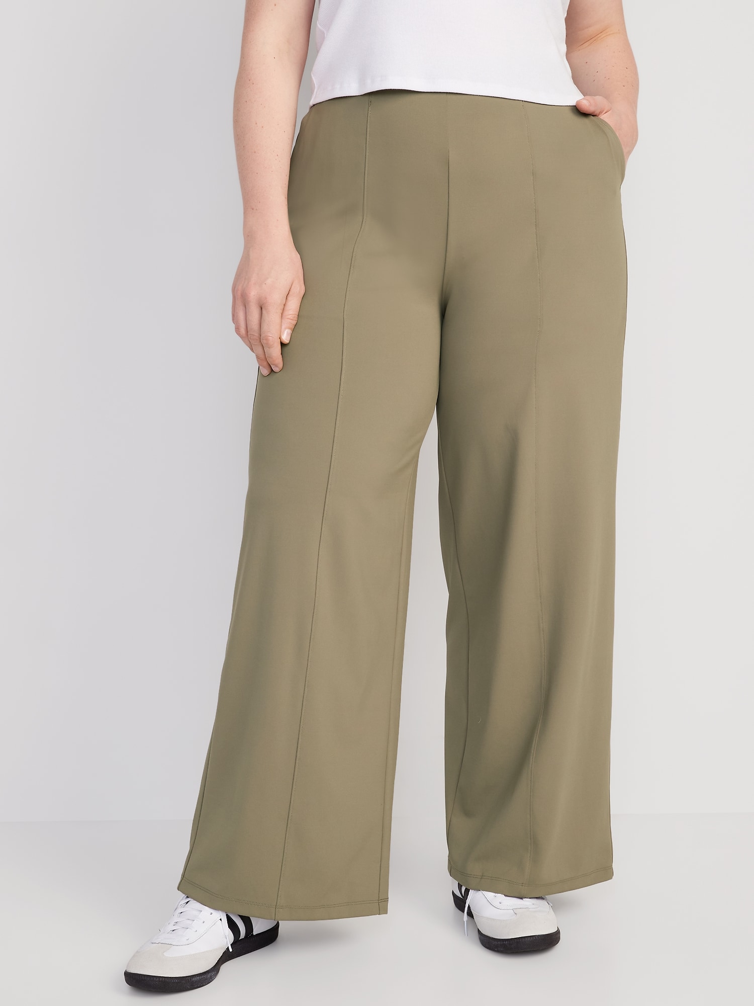 High-Waisted PowerSoft Wide-Leg Pants for Women | Old Navy