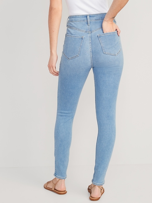 Image number 2 showing, Higher High-Waisted Rockstar 360° Stretch Super-Skinny Jeans for Women