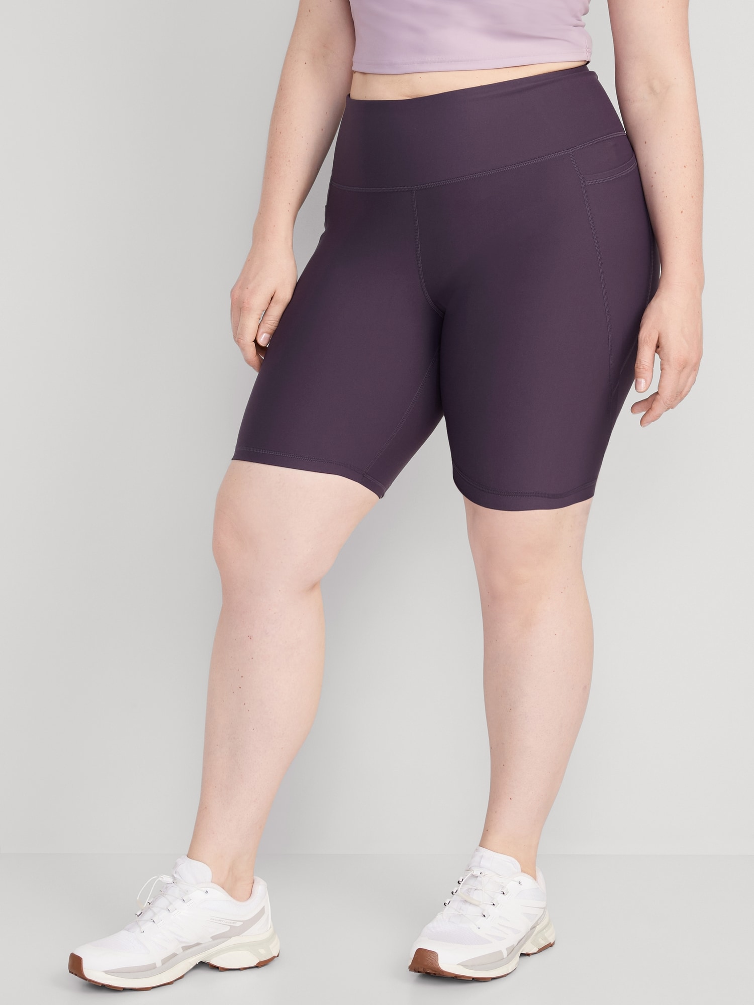 HighWaisted PowerSoft Biker Shorts for Women 8inch inseam Old Navy