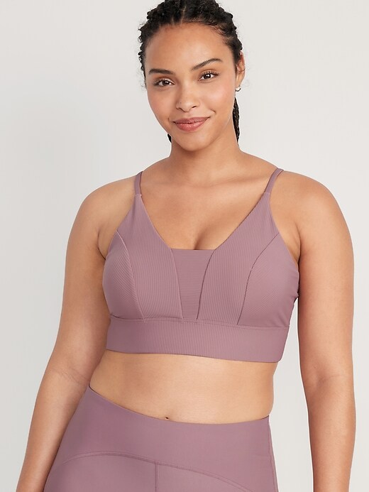 Image number 5 showing, Light Support PowerSoft Ribbed Sports Bra