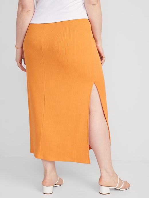 Image number 8 showing, Pull-On Rib-Knit Maxi Skirt
