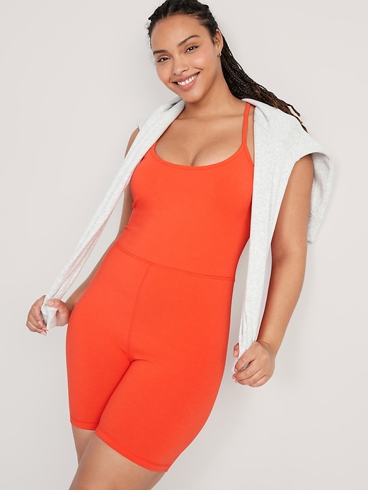 Image number 3 showing, PowerChill Racerback Bodysuit -- 6-inch inseam