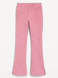 View large product image 4 of 5. Plush Cozy-Knit Side-Slit Flare Pants for Girls