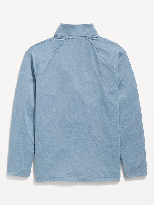 View large product image 2 of 2. Cloud 94 Soft Go-Dry Cool 1/4-Zip Performance Top for Boys