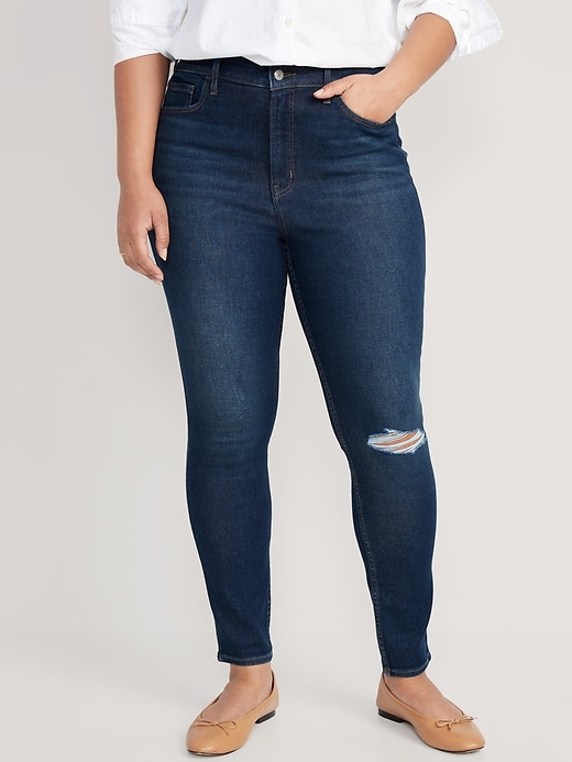 Extra High-Waisted Rockstar 360° Stretch Super-Skinny Jeans | Old Navy