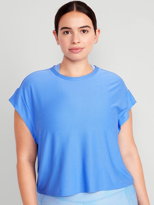 Image number 5 showing, Cloud 94 Soft Cutout-Back Crop T-Shirt
