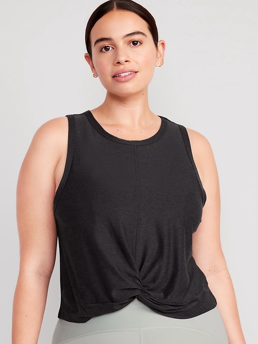 Cloud 94 Soft Twist-Front Cropped Top for Women | Old Navy