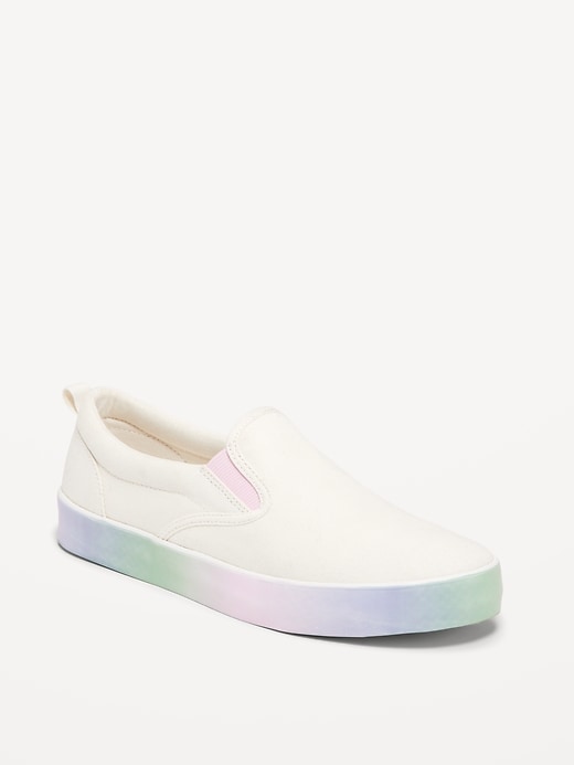 Printed Canvas Slip-On Sneakers for Girls | Old Navy