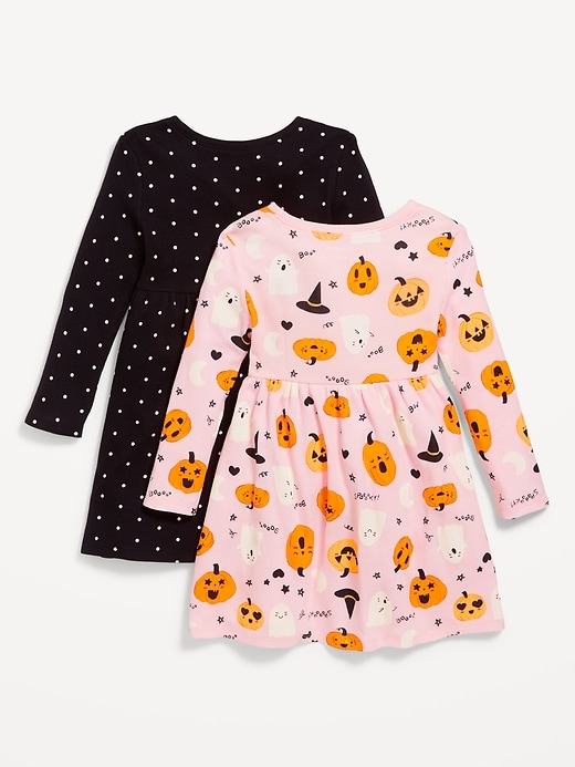 View large product image 2 of 2. Fit & Flare Printed Jersey Dress 2-Pack for Toddler Girls