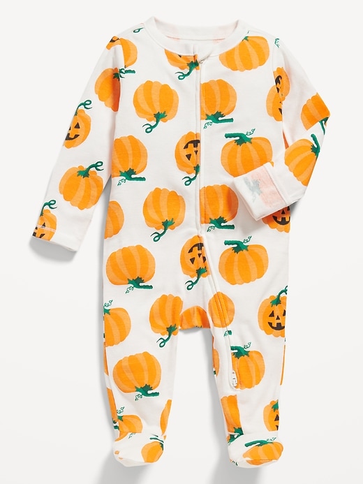 View large product image 1 of 3. Matching Unisex 2-Way-Zip Sleep & Play Footed One-Piece for Baby