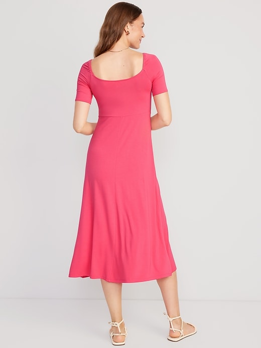 Image number 2 showing, Fit & Flare Cutout-Front Midi Dress