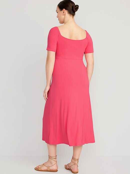 Image number 5 showing, Fit & Flare Cutout-Front Midi Dress