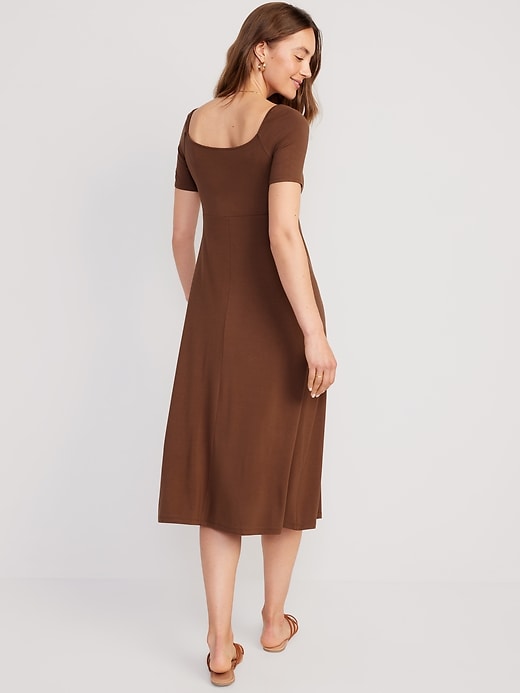 Image number 2 showing, Fit & Flare Cutout-Front Midi Dress