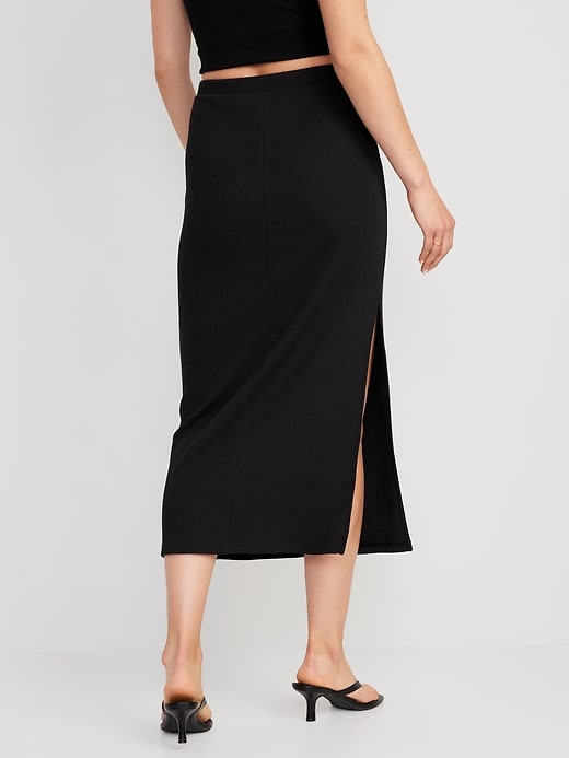 Image number 2 showing, Pull-On Rib-Knit Maxi Skirt