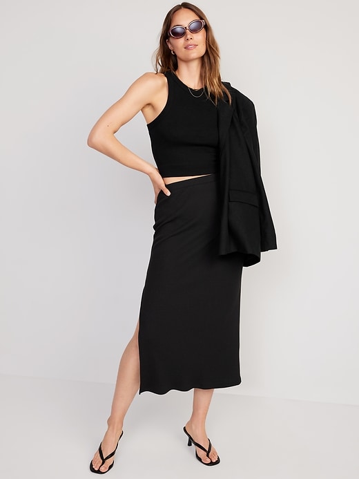 Image number 3 showing, Pull-On Rib-Knit Maxi Skirt