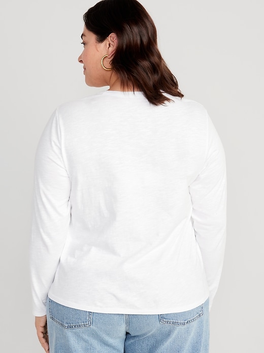 Image number 8 showing, EveryWear Long-Sleeve Slub-Knit T-Shirt