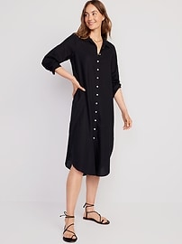 Old navy cheap black shirt dress