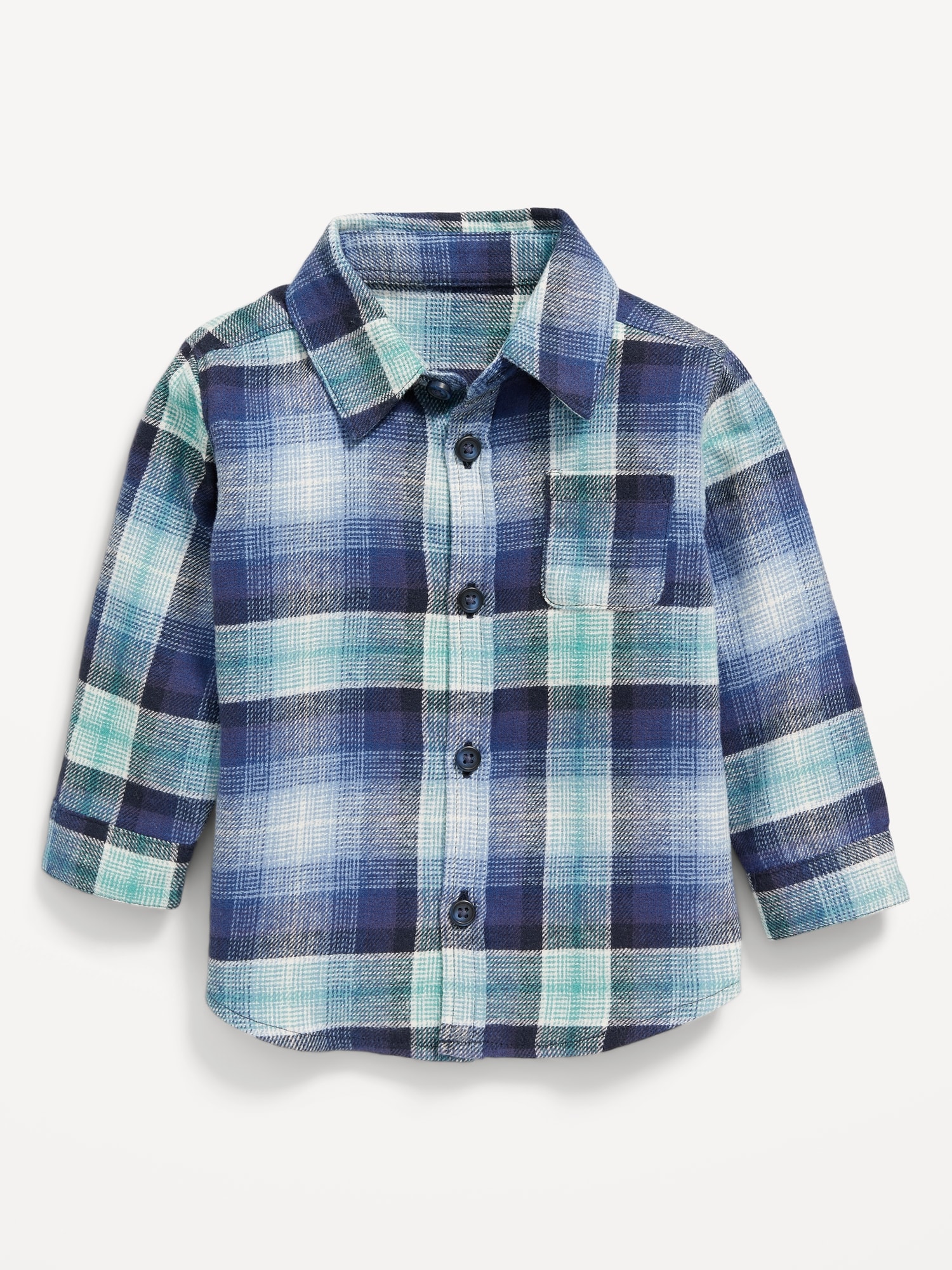 Long-Sleeve Plaid Pocket Shirt for Baby | Old Navy