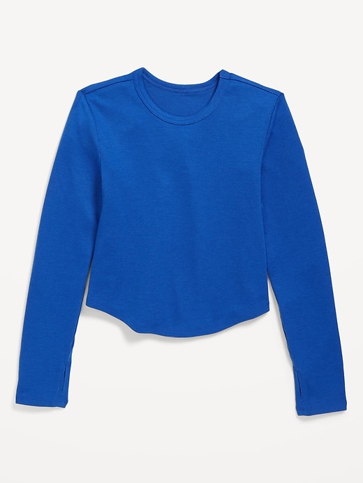 View large product image 1 of 3. UltraLite Long-Sleeve Rib-Knit T-Shirt for Girls
