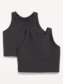 Image number 1 showing, PowerSoft Longline Sports Bra 2-Pack for Girls