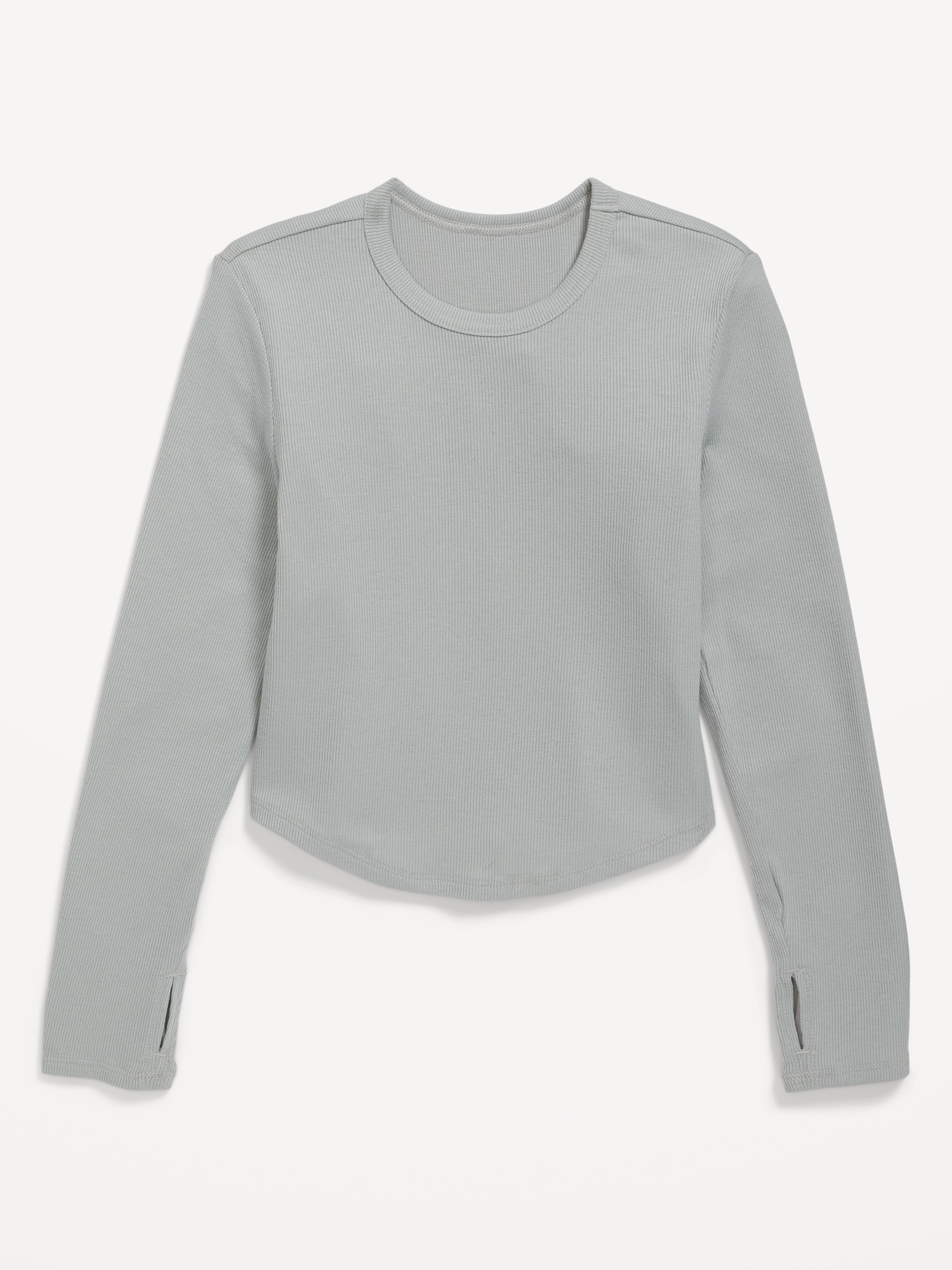 UltraLite Long-Sleeve Rib-Knit T-Shirt for Girls | Old Navy