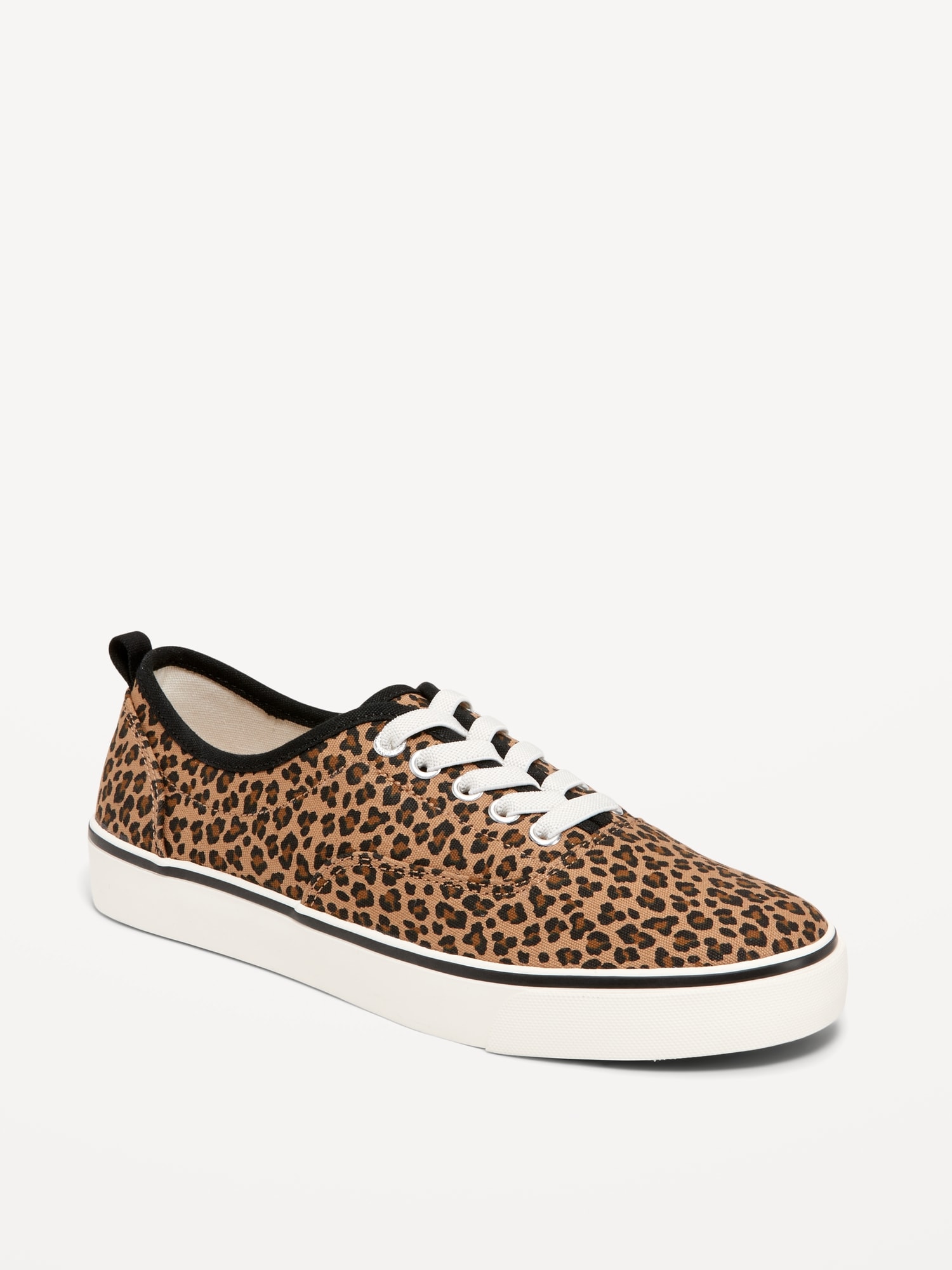 Printed Elastic-Lace Canvas Sneakers for Girls | Old Navy