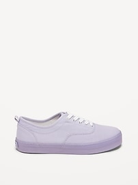 View large product image 3 of 4. Elastic-Lace Canvas Jelly Sneakers for Girls