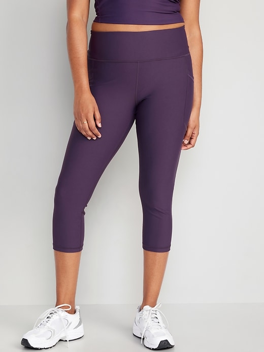 Image number 5 showing, High-Waisted PowerSoft Crop Leggings