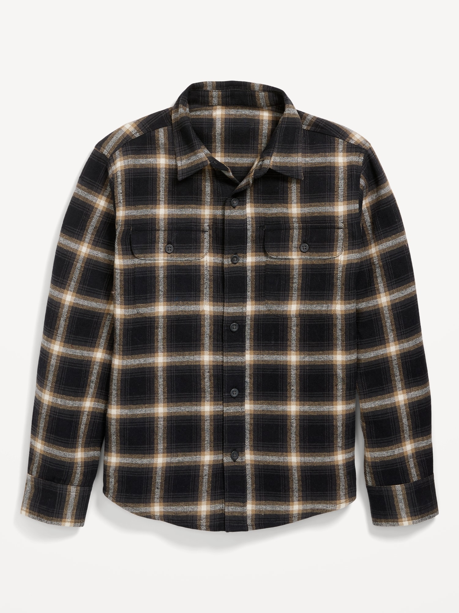 Soft-Brushed Flannel Pocket Shirt for Boys | Old Navy