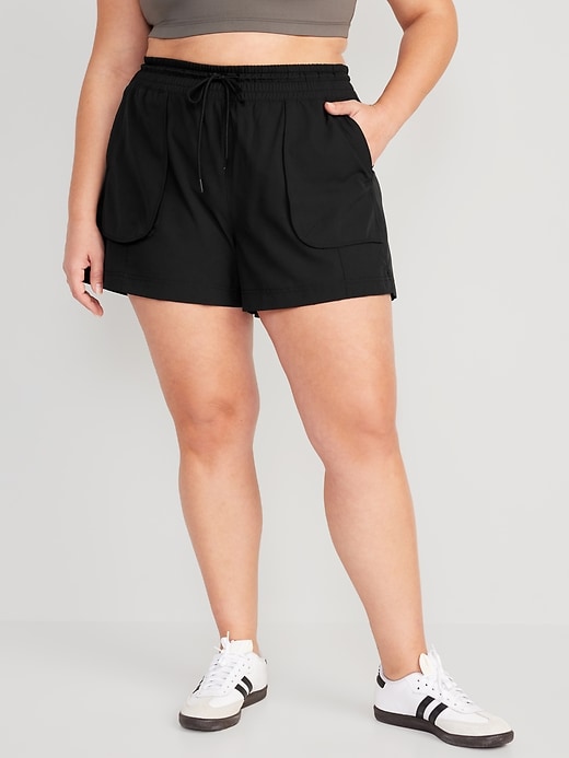 Image number 6 showing, High-Waisted StretchTech Shorts -- 4-inch inseam