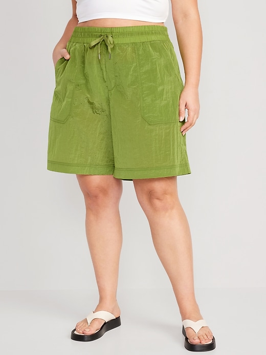 Image number 7 showing, High-Waisted Bermuda Shorts -- 11-inch inseam