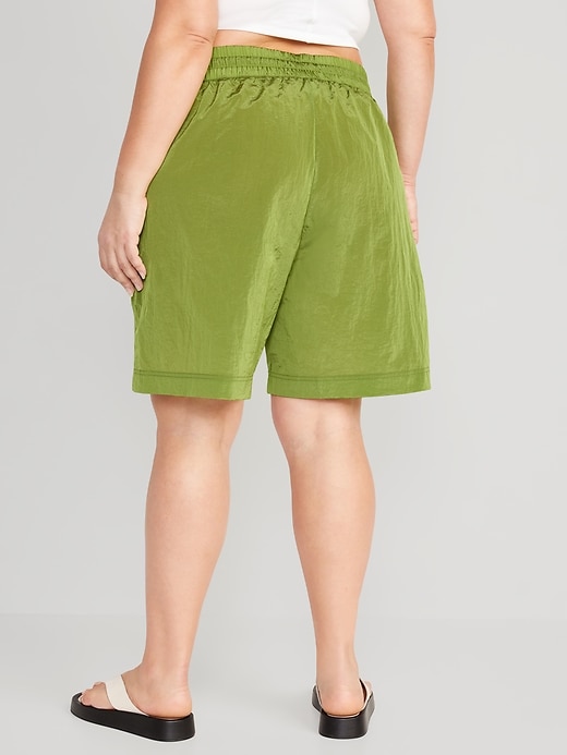 Image number 8 showing, High-Waisted Bermuda Shorts -- 11-inch inseam