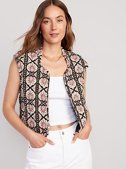 Old navy womens quilted hot sale vest