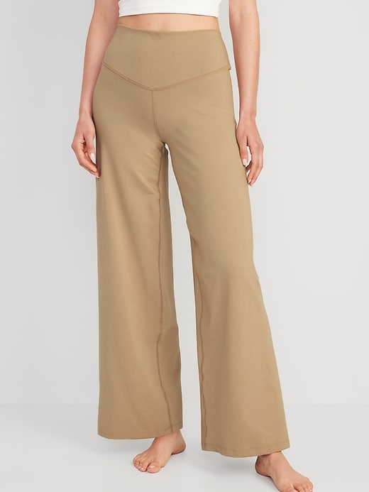 Image number 1 showing, Extra High-Waisted PowerChill Wide-Leg Pants