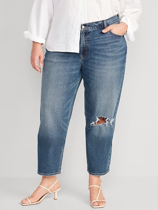 Image number 7 showing, Mid-Rise Boyfriend Loose Jeans