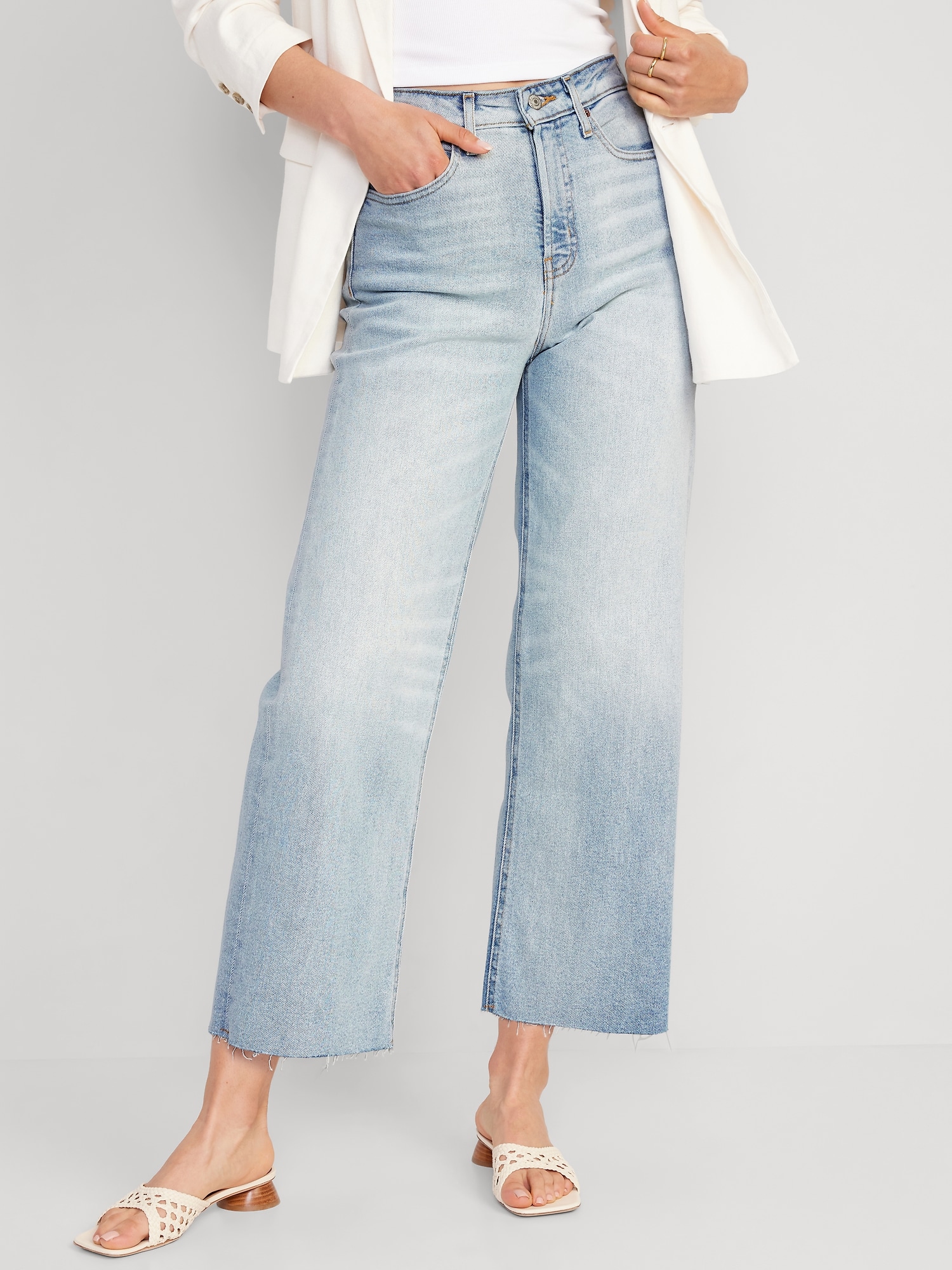 Old Navy Women's High-Waisted Wide-Leg Jeans