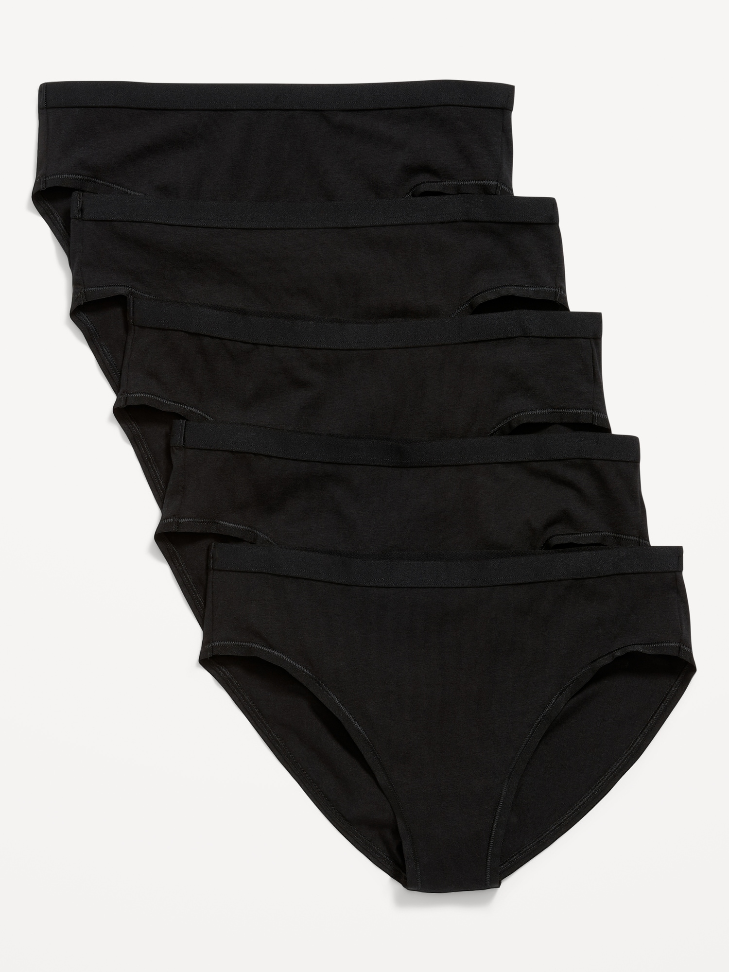 High-Waisted Cotton Bikini Underwear 5-Pack | Old Navy