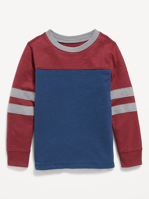 Long-Sleeve Color-Block T-Shirt for Toddler Boys | Old Navy