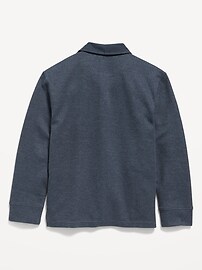 View large product image 3 of 3. Long-Sleeve Polo Pullover Sweater for Boys