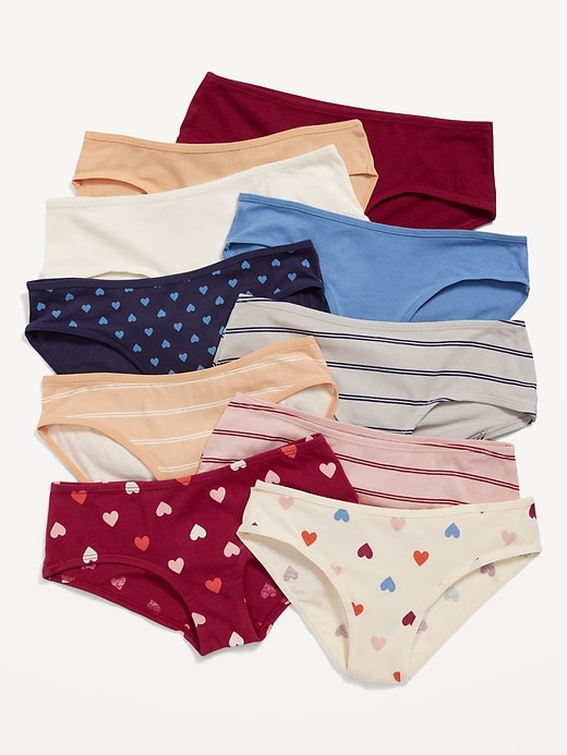 View large product image 1 of 1. Hipster Underwear 10-Pack for Girls