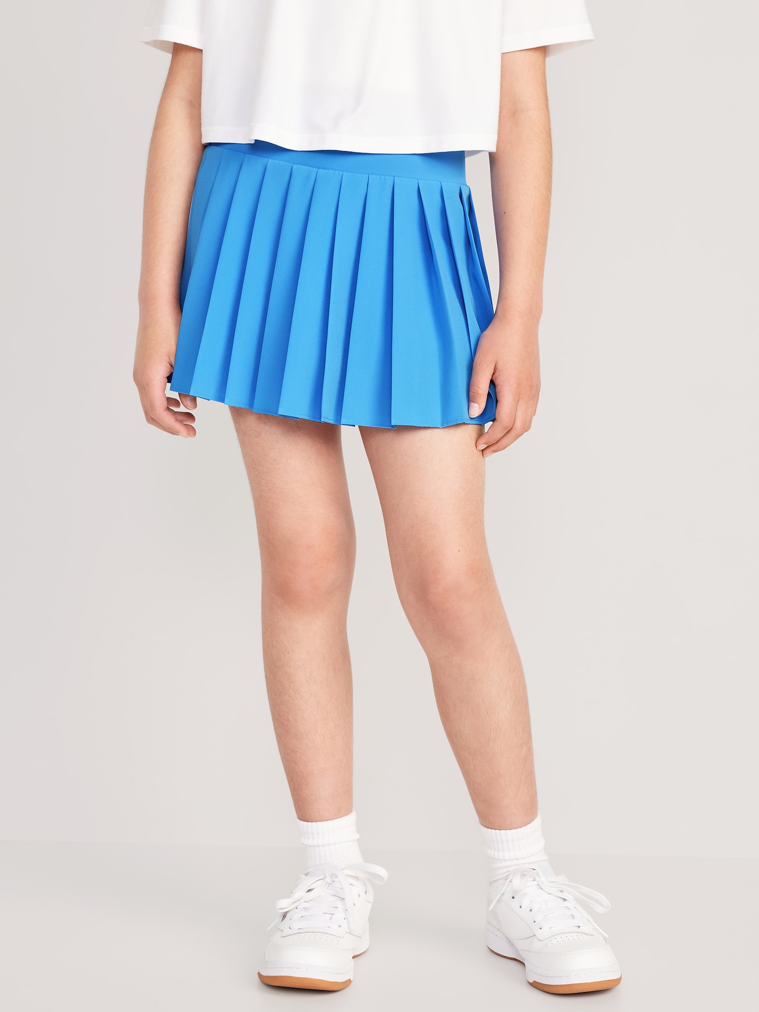 Old Navy High-Waisted Pleated Performance Skort for Girls blue. 1