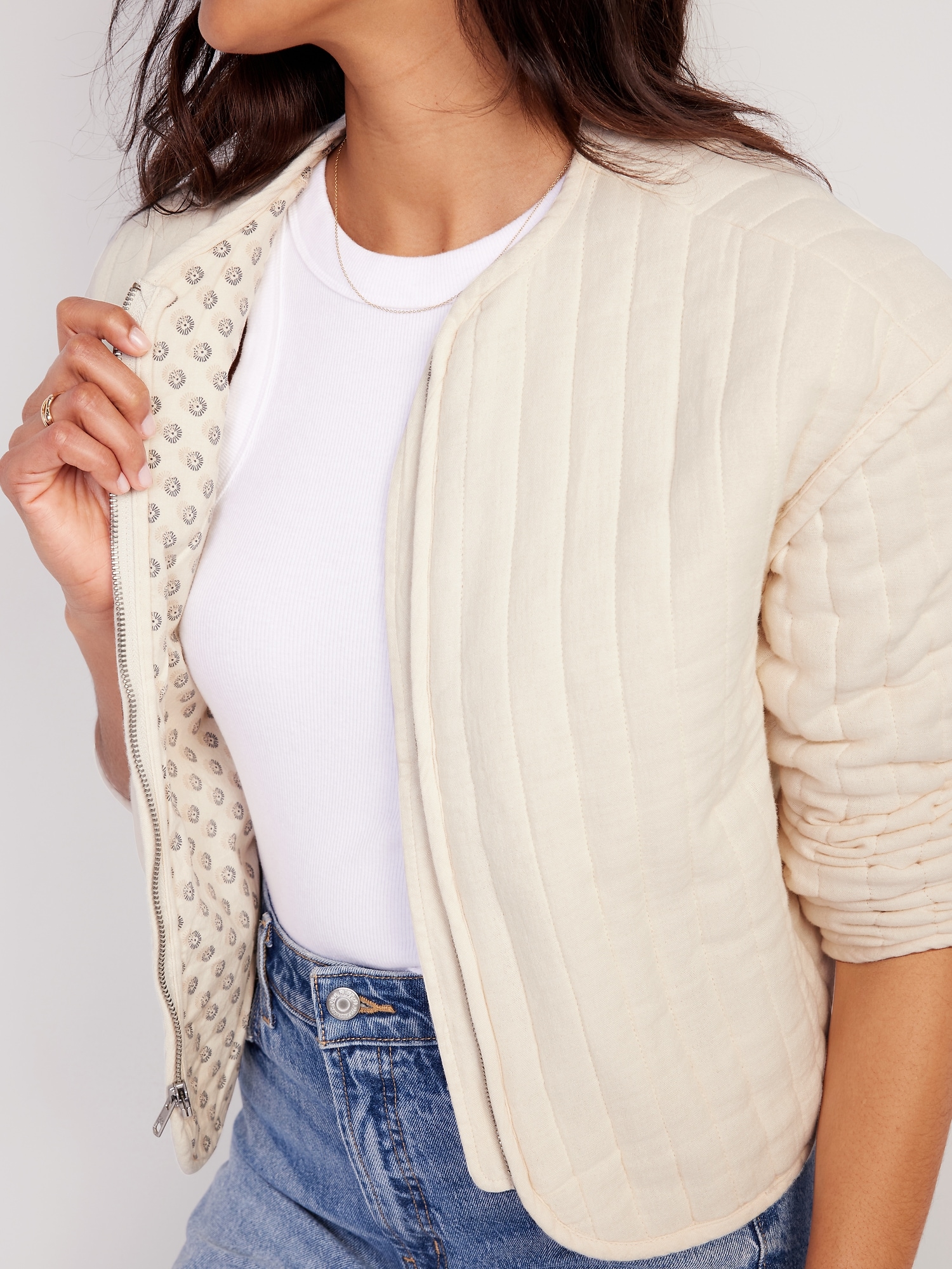 Quilted Bomber Women Old Navy