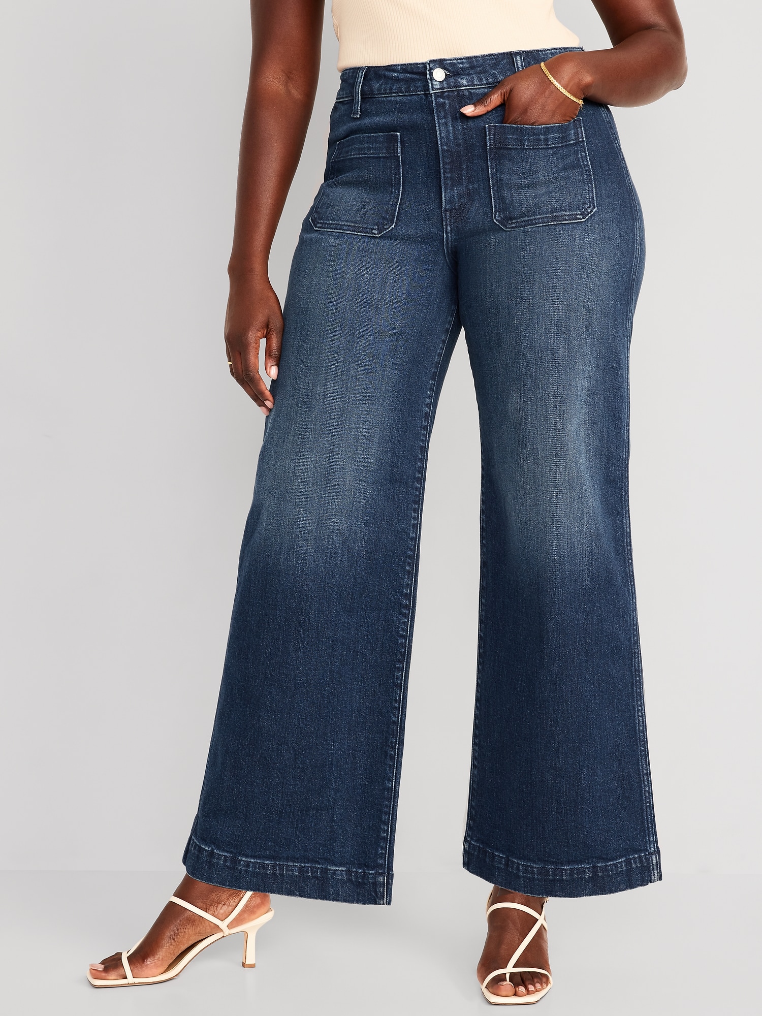 16 Jeans Suchcute High Waist Jeans Women Wide Leg Pants Plus Size Punk  Korean @ Best Price Online
