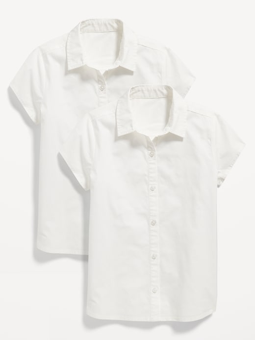 View large product image 1 of 2. School Uniform Short-Sleeve Shirt for Girls