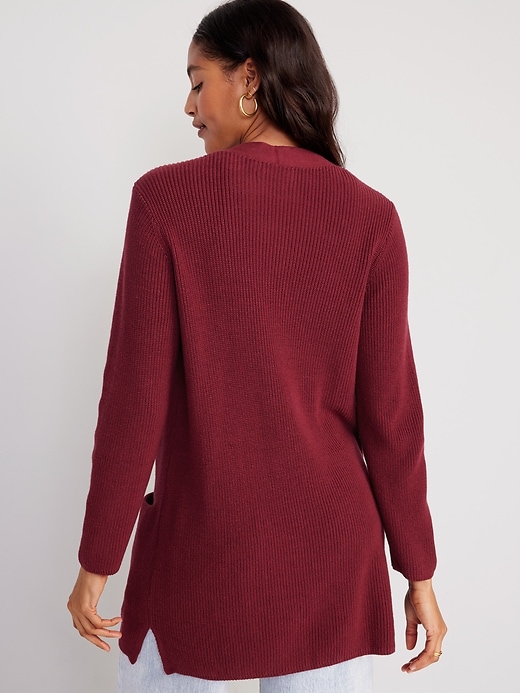Image number 6 showing, Textured Open-Front Sweater