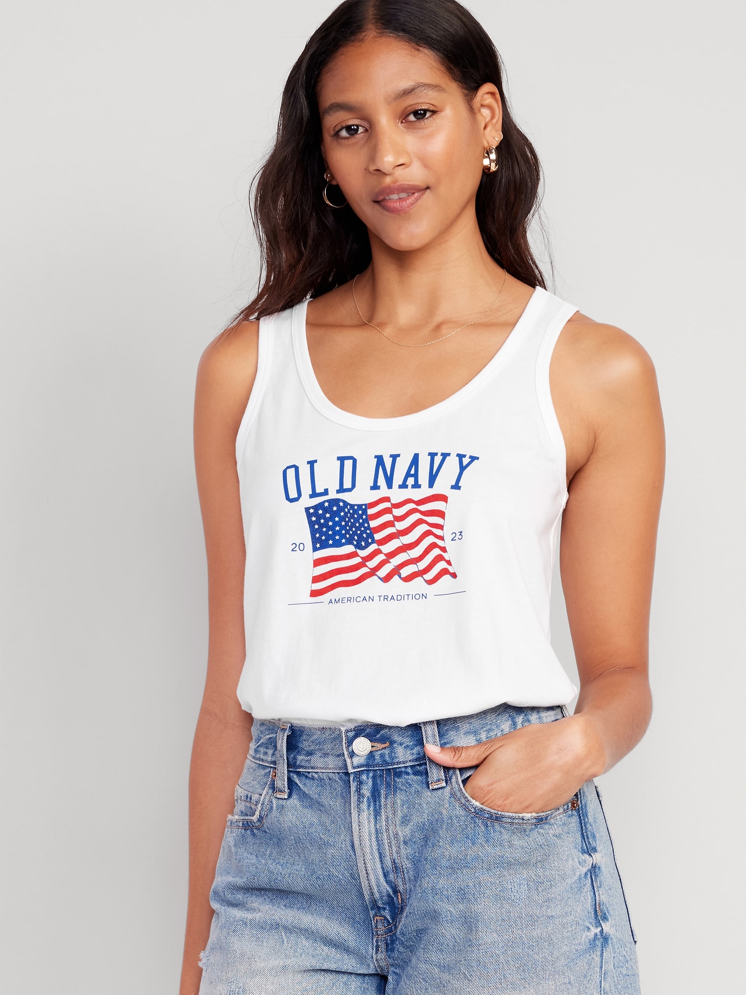 Matching Old Navy Flag Tank Top for Women