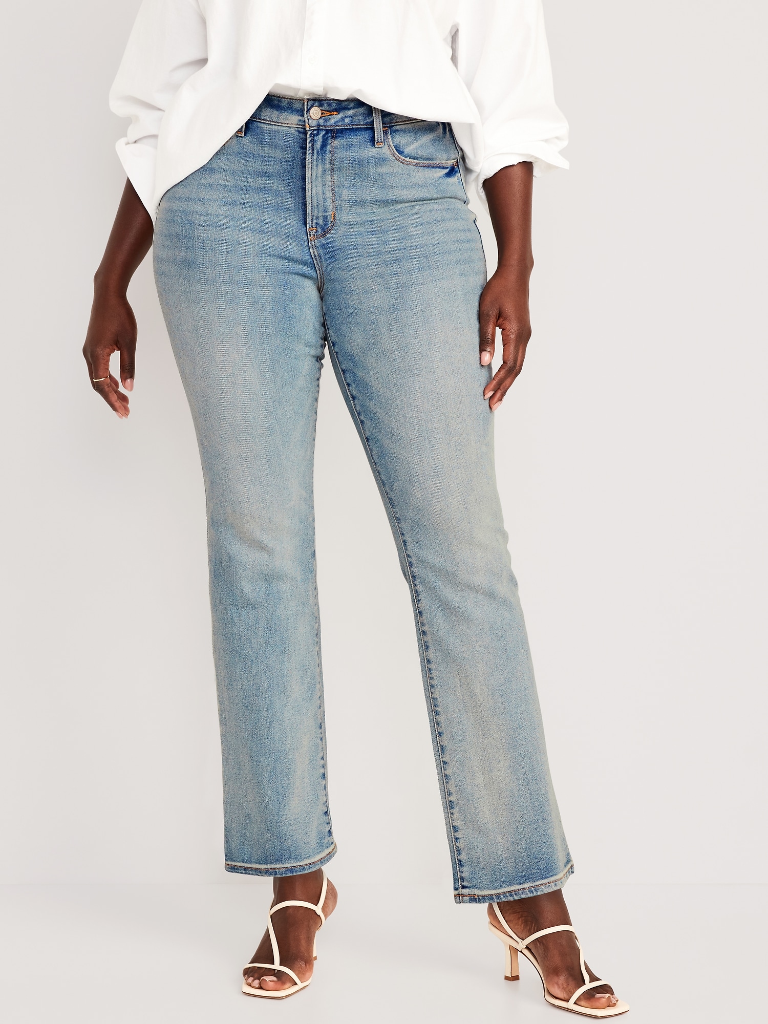 High-Waisted Kicker Boot-Cut Jeans for Women | Old Navy