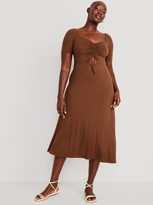 Image number 4 showing, Fit & Flare Cutout-Front Midi Dress