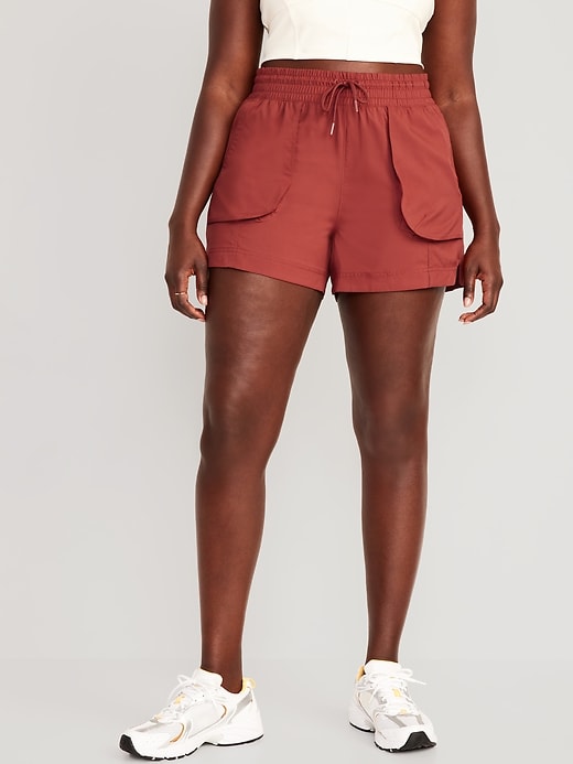 Image number 5 showing, High-Waisted StretchTech Shorts -- 4-inch inseam
