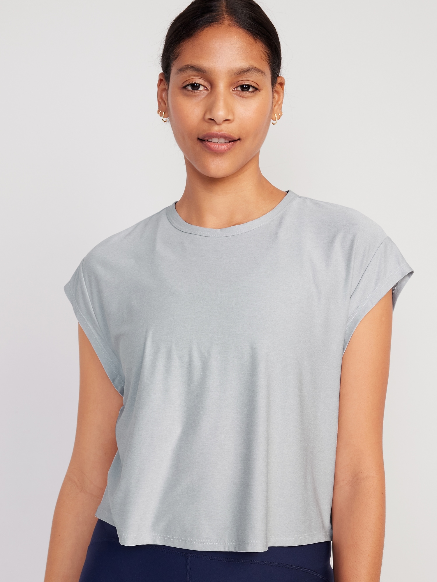 Loose Cloud 94 Soft Cutout-Back Cropped T-Shirt for Women | Old Navy